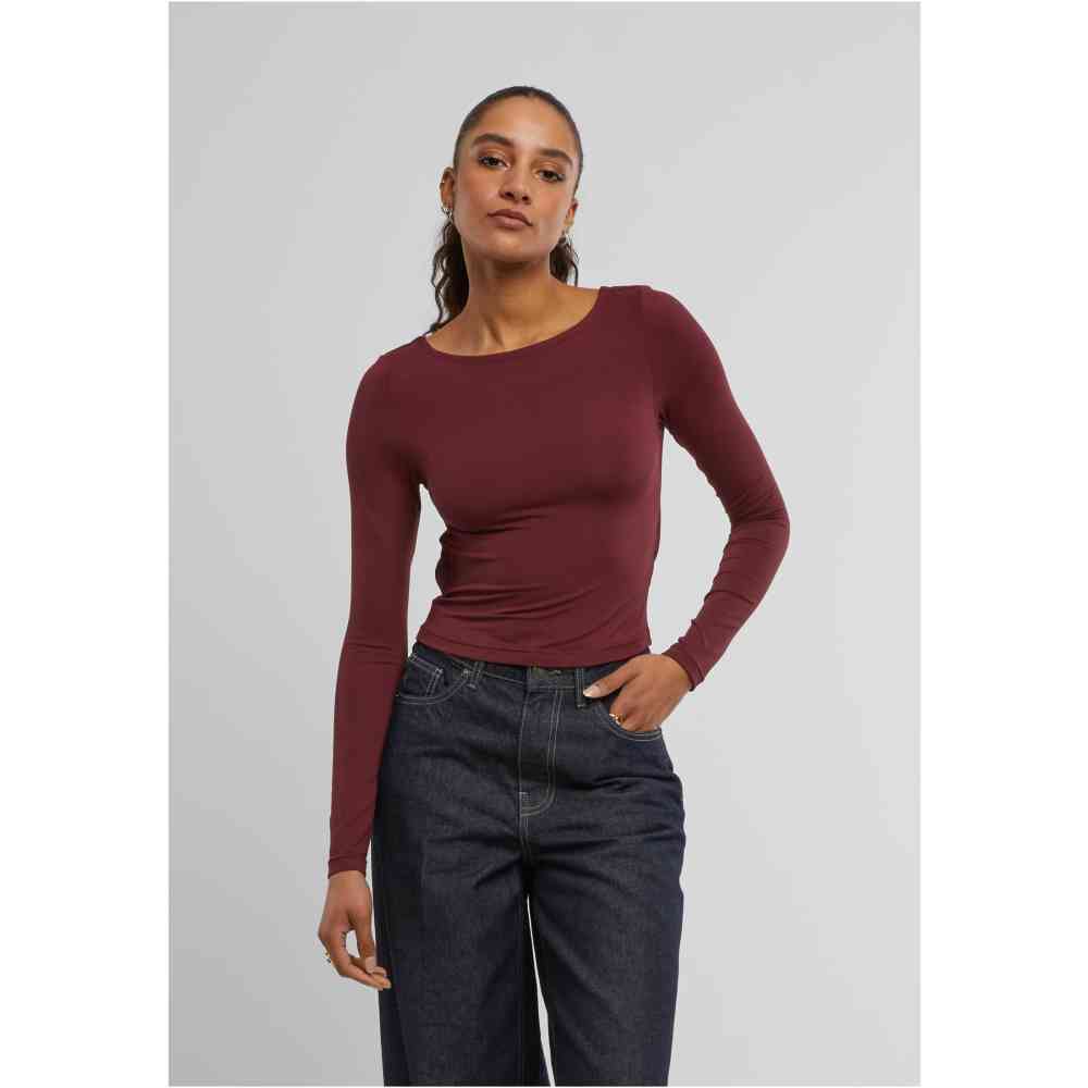 Urban Classics - Slim Fit Longsleeve top - Rood